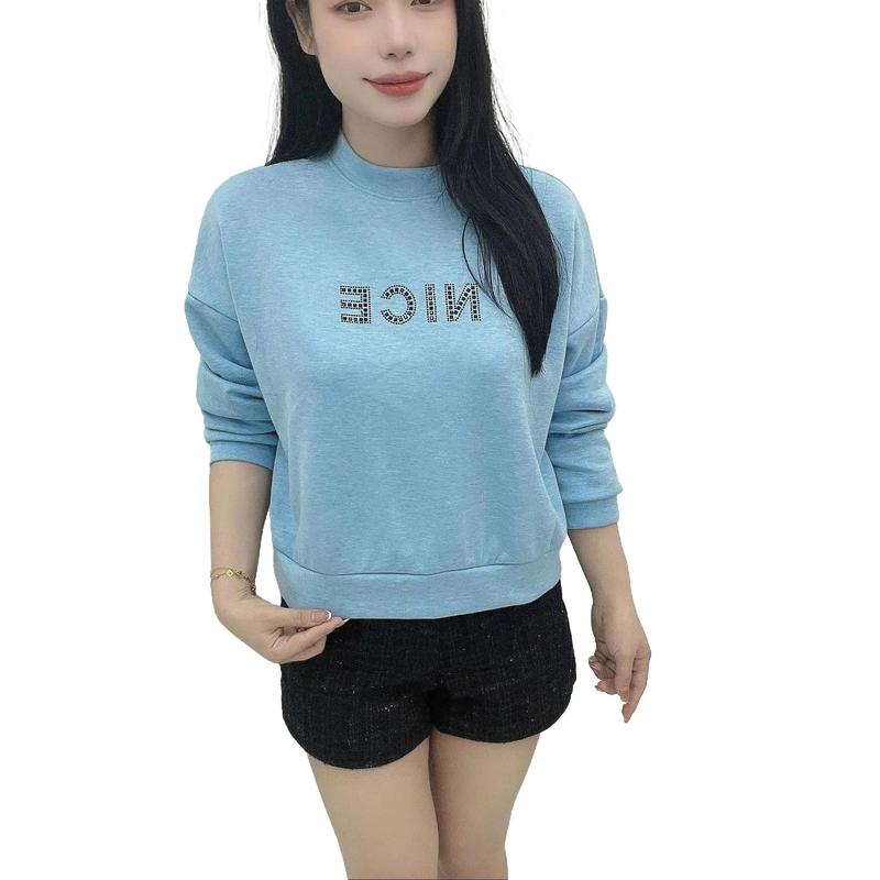 Áo nỉ dài tay pc cotton dáng croptop phom vừa a229