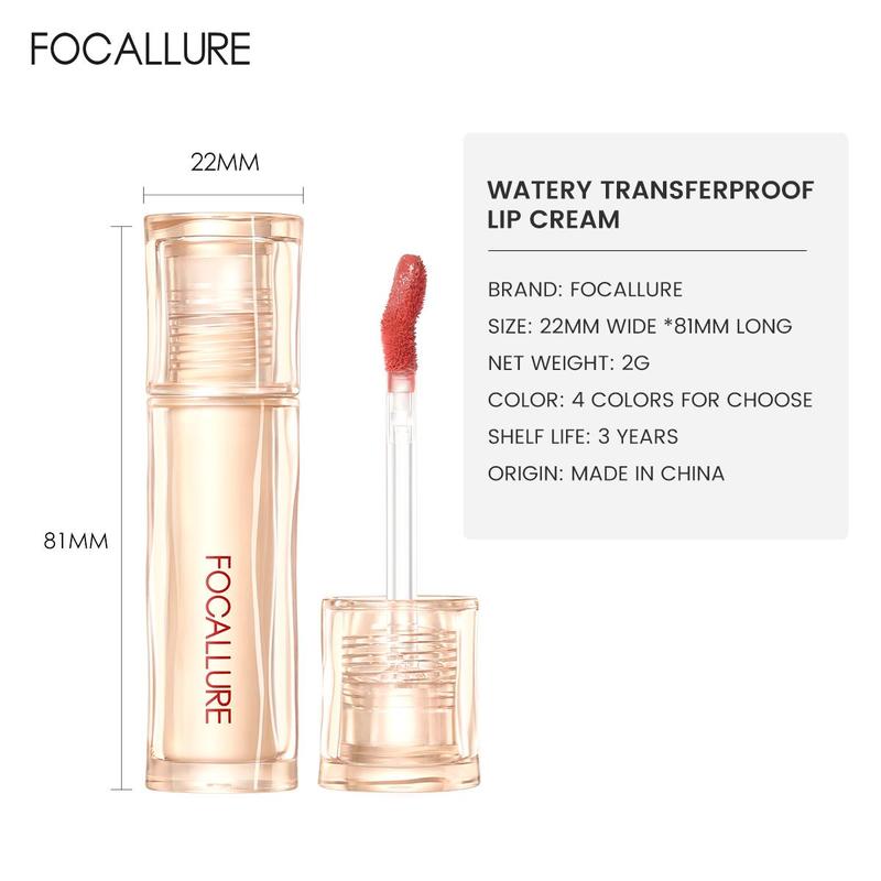 Product Introduction of (PROMO DAPAT 3PCS) FOCALLURE #TransferproofHero Transferproof Glazed Shine Lip Tint Lipstik Makeup Bibir Lipstik LipTint Waterproof Gloss Lasting 23