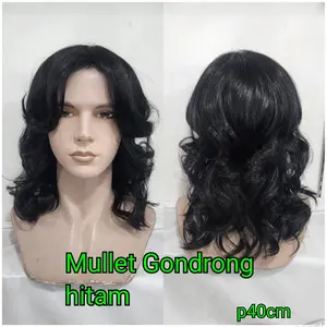 MULET GONDRONG WIG LAKI LAKI RAMBUT PALSU DEWASA