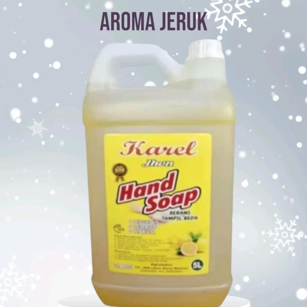 hand soap sabun cuci tangan premium isi 5 liter aroma lemon karel John