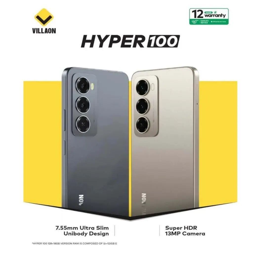 VILLAON HYPER 100 RAM 6/128GB ORIGINAL GARANSI RESMI