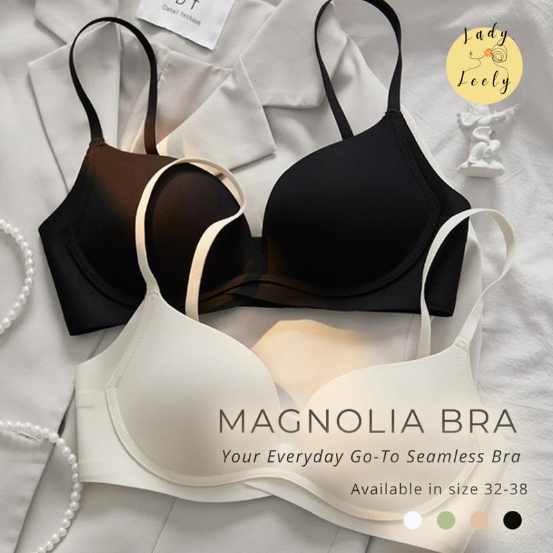 [MAGNOLIA] BRA SEAMLESS SEAMLESS BRA DAILY BRA BRA TANPA KAWAT Lembut Nyaman Tipis Bh Wanita 0