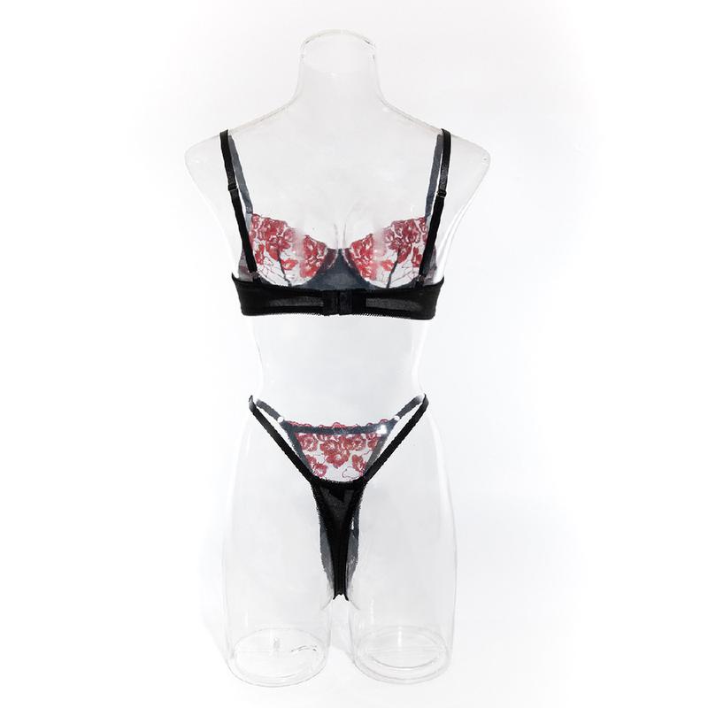 Product Introduction of Bộ Áo Ngực Thời Trang Nữ, Thêu Hoa Kiểu Pháp Gợi Cảm, Siêu Mỏng, Đẩy Lên, Quần Lót, Quần Lót, Thích Hợp Cho Bé Gái, Kiểu Gợi Cảm, Hoàn Hảo Cho Đồ Ngủ Và Trang Phục Hàng Ngày 15