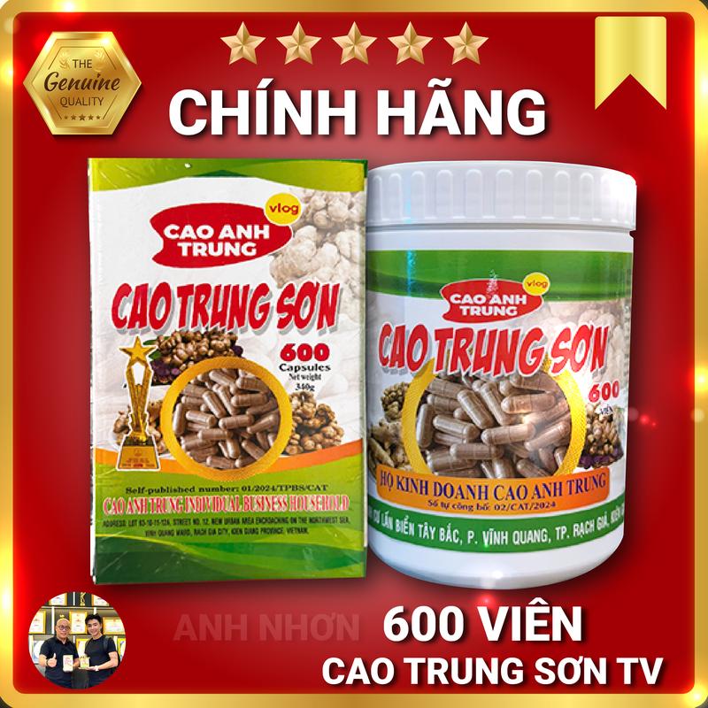 Hũ 600 viên uống Cao Trung Sơn (Bột ngải đen + Ngải chống độc)