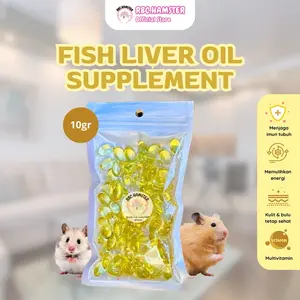 VITAMIN HAMSTER FISH LIVER OIL LANDAK MINI, SUGAR GILDER DAN KUCING 10gr