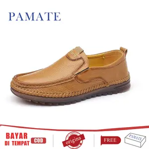 [100% Kulit Sapi Asli]Best Seller Sepatu Pria Kulit Asli Bisnis & Santai | Mode, Nyaman & Cocok untuk Semua OOTD-PAMATE