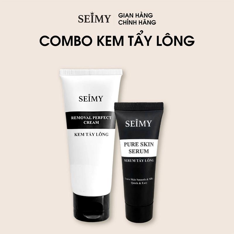  Combo Kem và Serum Tẩy Lông Seimy - Waxing Tẩy lông nam nữ vùng Body Bikini 