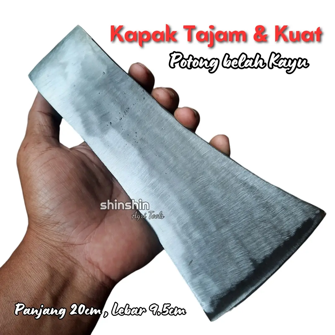 KAPAK POTONG BELAH KAYU - KAMPAK Baja Finishing Putih/ GRATIS 100++ BENIH KANGKUNG
