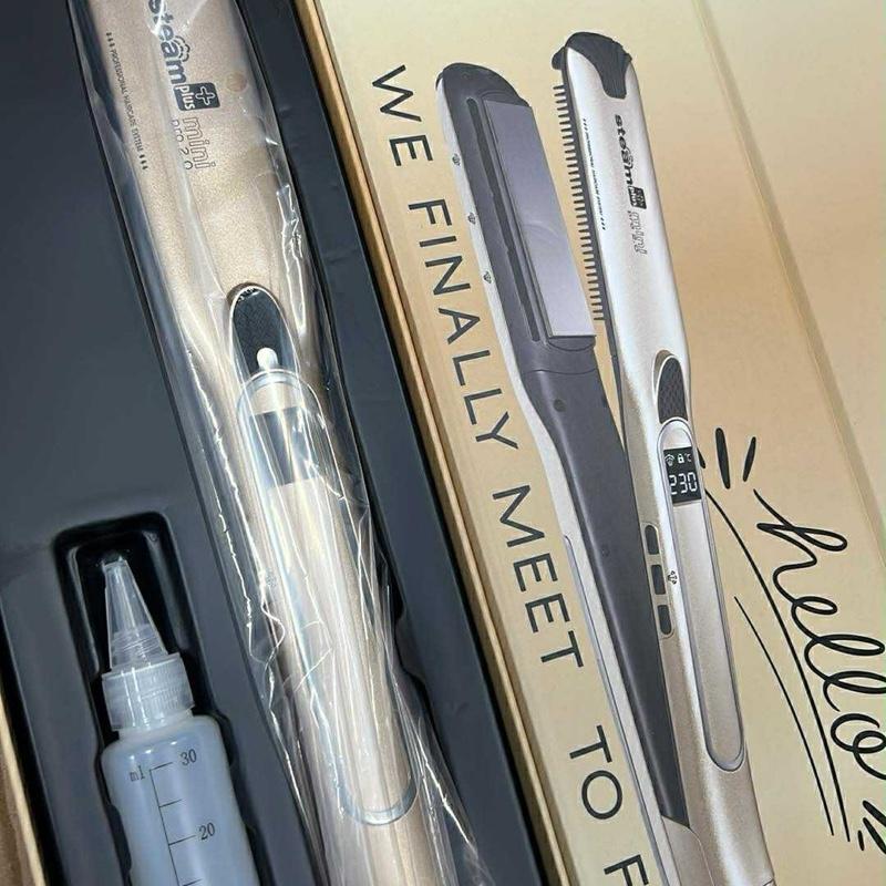 [ Chính Hãng ] Máy là tóc hơi nước bản mini Steam plus Máy Uốn Tóc Máy Làm Xoăn