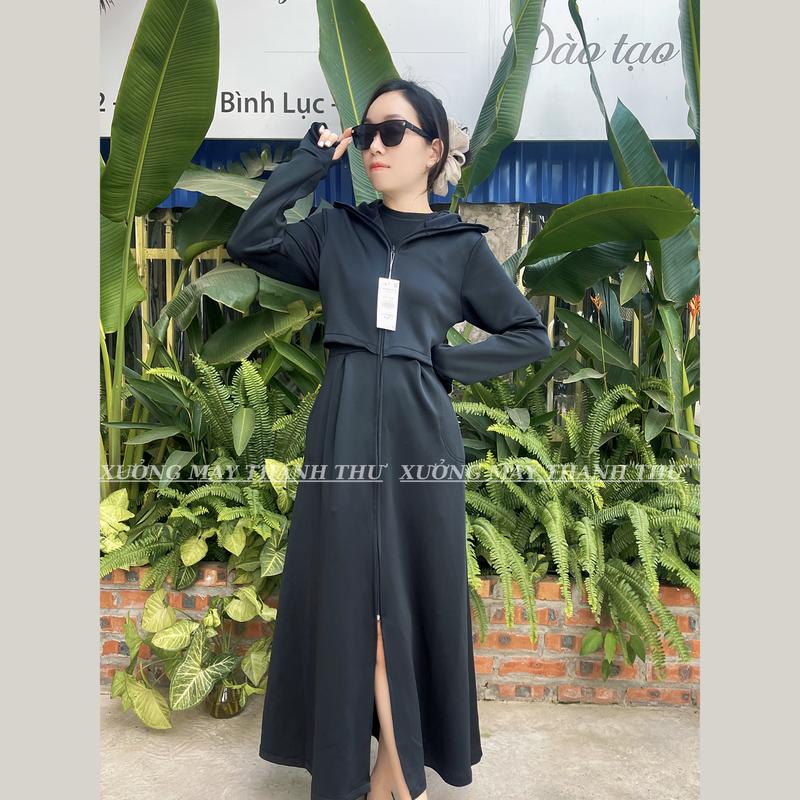 Product Introduction of [ÁO 2 LỚP – TẶNG KÍNH ] Áo Váy Chống Nắng Dài Toàn Thân Cao Cấp Chất UMI Hàn Lạnh Fom Dài Rộng , UPT50+ Chống Tia UV 9