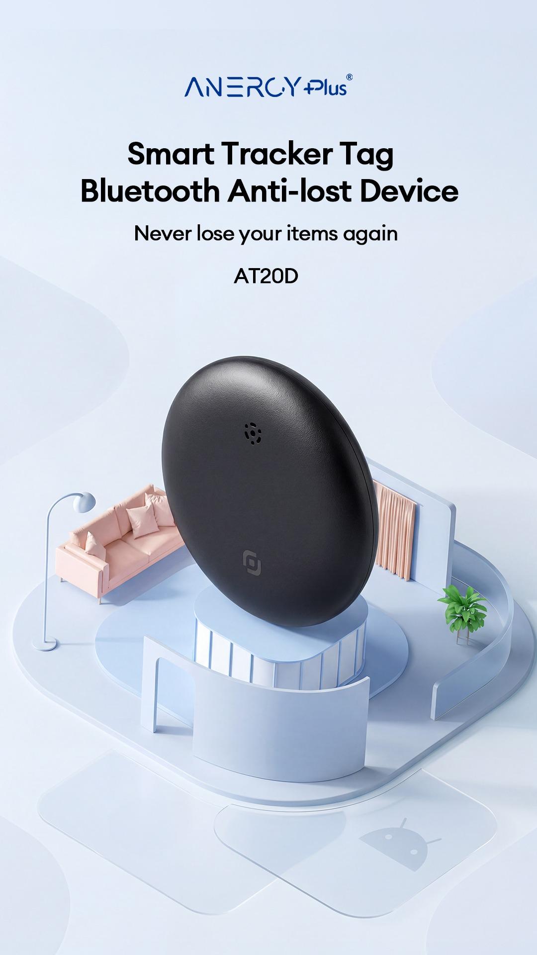 [Android Compatible] Airbot Anergy+ Tracker Tag AT20D | Black & White Product