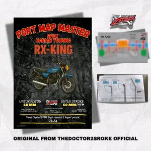 PORT MAP RX KING BUKU PANDUAN LENGKAP PORTING SPEK HARIAN TOURING 100% PRESISI/ KERTAS PORTING PORTMAP 2TAK