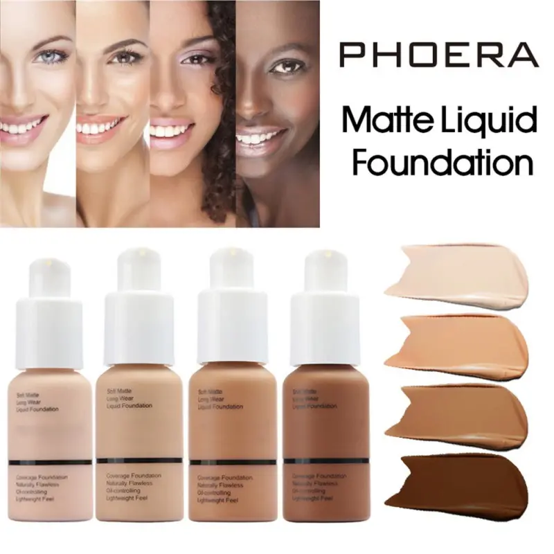 10 Colors Liquid Foundation Cream Waterproof Oil-control Cover Acne Base Cream Makeup Moisturize Matte Concealer Cosmetic