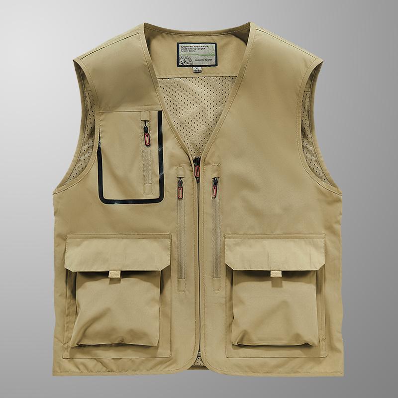 Product Introduction of Men's Vest Sleeveless Casual Outdoor Mountaineering Fishing Vest Breathable Waterproof Vest Jacket M-6XL 19