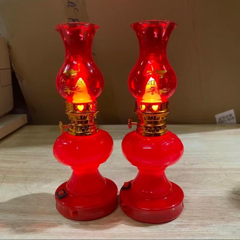 Đèn dầu thờ cúng sài pin( 1 cây - tặng kèm pin)    [Đèn thờ vĩnh cửu]_tiết kiệm điện năng. 4