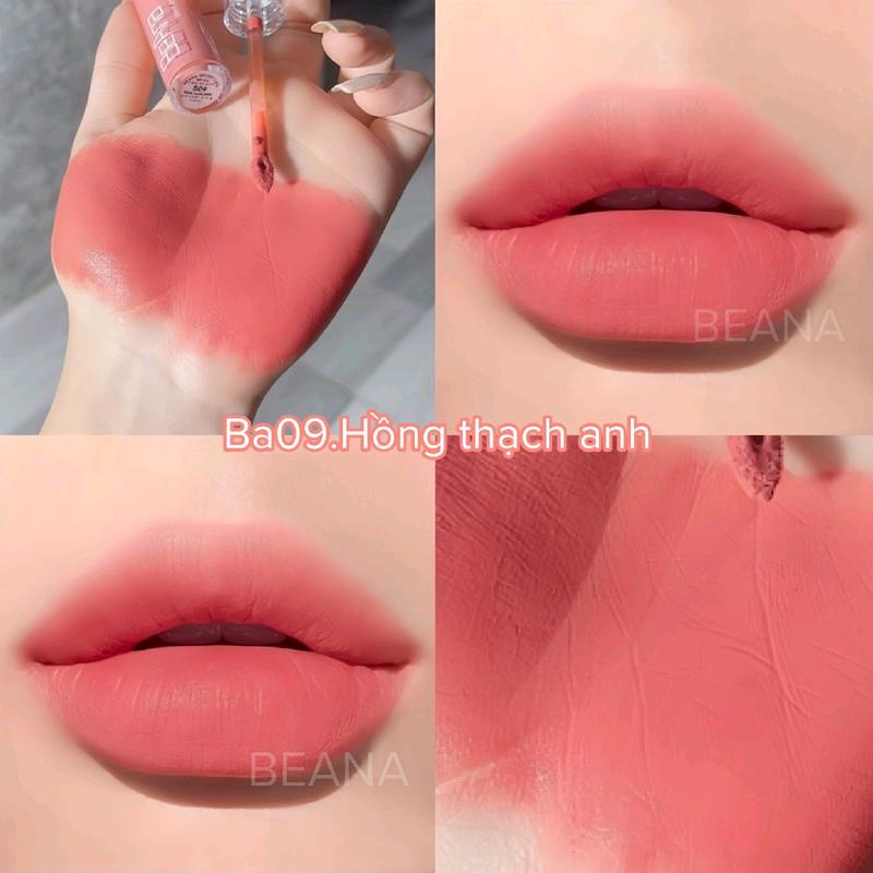Son kem lì mềm mịn lâu trôi BA luxury màu Hồng Cam nude nhẹ nhàng sang chảnh Cosmetic Nữ Women Mỹ Phẩm Son Môi Trang Điểm