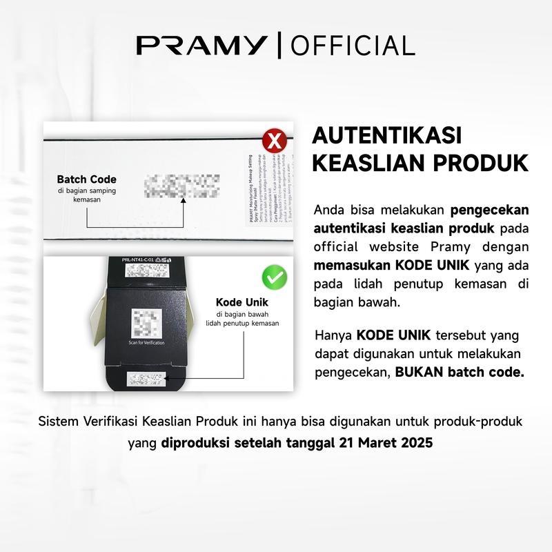【ready stock】 Pramy Moisturizing Setting Spray Dewy Finish | Matte Finish – 65 ML | Primer Setting Spray Anti Cakey and Long Lasting Makeup Hingga 12 Jam | Melembabkan Kulit dan Mengontol Minyak Berlebih | Fixing Spray Oil ControlSLYFI