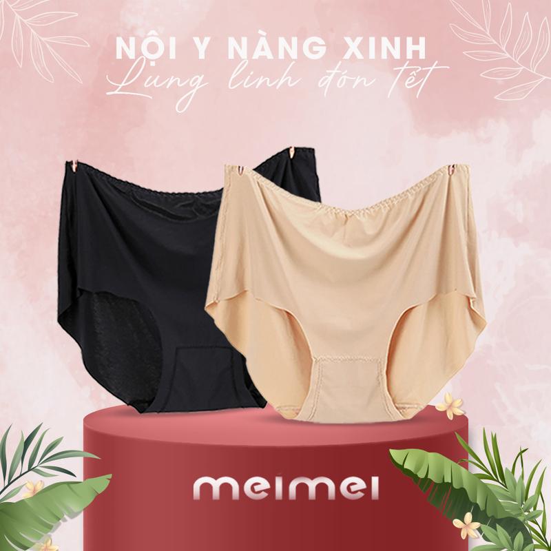  Quần lót bigsize nữ QL07 chất su lạnh mềm thông hơi thoáng khí co dãn cao cấp có size đến 100kg - Meimei 