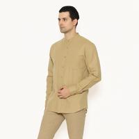 Gambar AMK Kemeja Pria Lengan Panjang SHG NOBI L/S Khaki - S dari AMK Store Kab. Karanganyar 4 Tokopedia