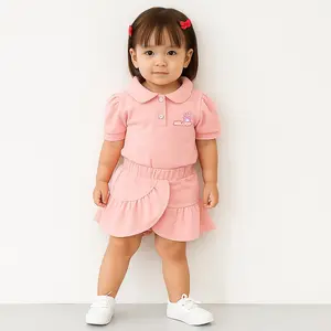 HANNA - Setelan Kiku Anak Perempuan / Oneset Rok Celana Motif Melody DTF