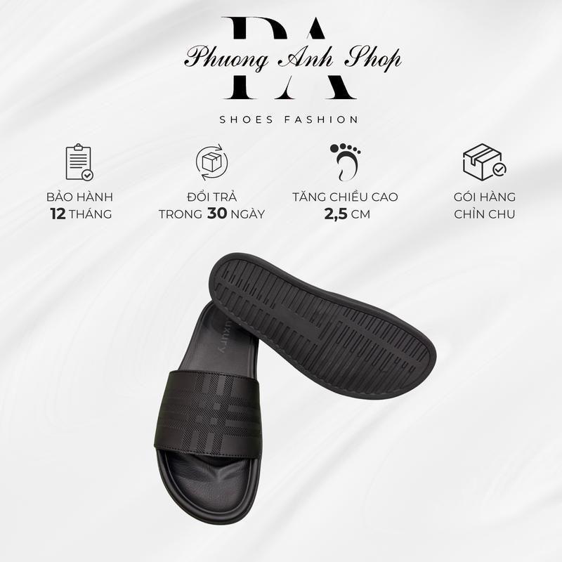 [ Hàng Cao Cấp ] - Dép Da Nam LUXURY Quai Da Không Thấm Nước Cao Cấp Bản Khâu Xung Quanh Đế Mới Nhất, Đế Cao Su Vân Đẹp Êm Chân Đủ Size 38 - 44 1