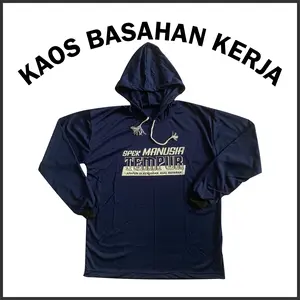 BISA COD kaos basahan kerja bersablon MANUSIA TEMPUR kaos kerja lengan panjang proyek sawah berkebun bertani DLL