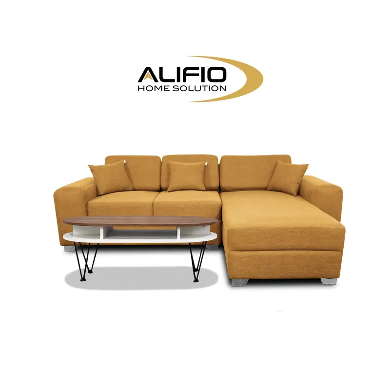Sofa L Kagawa/Alifio/Fabrick linen/Minimalis Modern 6