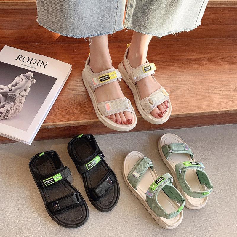 Fin Sandal NỮ Học Sinh Fin 3 Mẫu Shoes Giày Dép Chất Liệu Da Mềm Cao Cấp Màu Đen Kích Thước EU 33-40 Phù Hợp Đi Học & Du Lịch