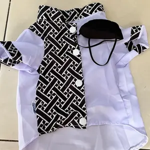 Baju Kucing Cowok Lucu Murah Aksesoris Hewan Peliharaan - Bukipet Kemeja koko Etnik