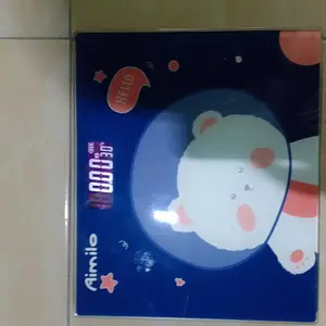 Aimilo - Timbangan Badan Digital Kartun Pengukuran Akurat Timbangan Layar LCD Berat Max 180kg