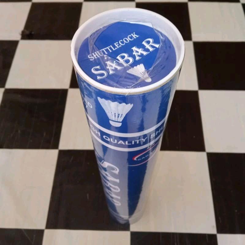 shuttlecock badminton sabar isi 12 pcs Bulu Bulutangkis Olahraga Raket 0