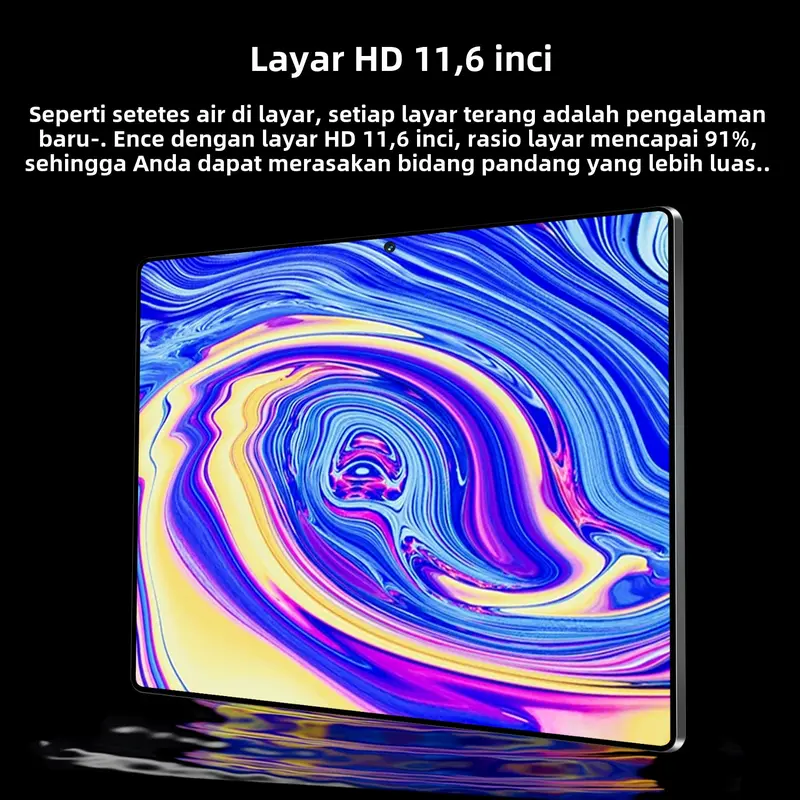 [Keyboard Bluetooth Gratis + COD] Tablet S10 Baru Asli 11,6 inci 16GB + 1TB RAM 8800mAh 5G Android Tablet Pintar Tablet Belajar Tablet Gaming Tablet Layar Warna HD Ultra Tipis Layar HD Tablet Layar HD Clearance Tablet Promosi Khusus Dijual 2