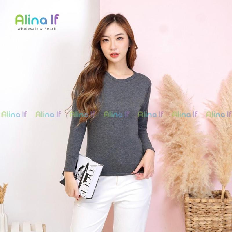Manset Oblong Wanita Lengan Panjang Bahan Kaos M L XL XXL 5