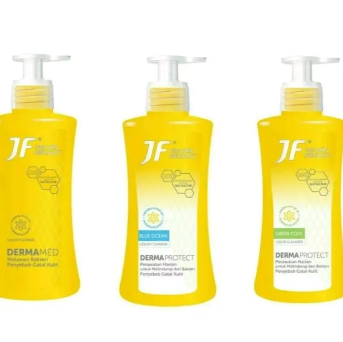 JF Sulfur sabun mandi Cair kemasan botol / Dermamed/Derma protect - 200 ML