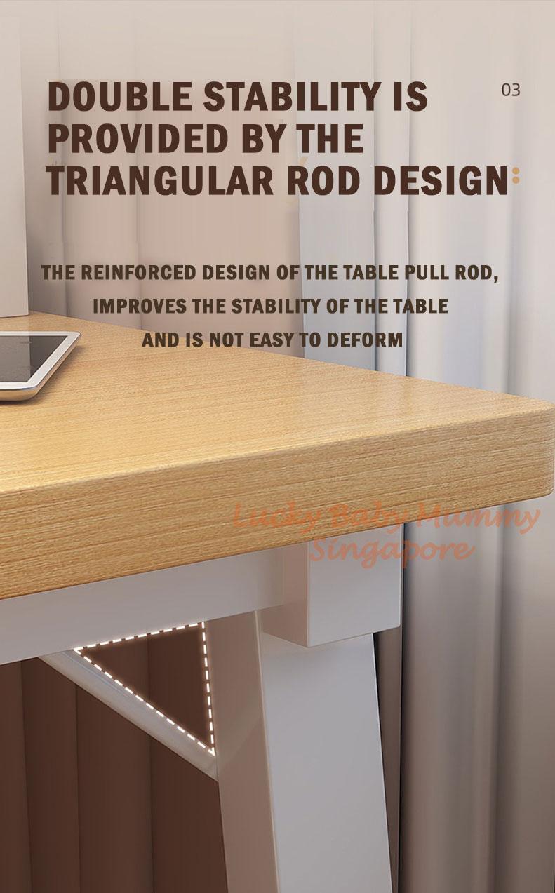 Product Introduction of A661 Minimalist Dual Study Table, Simple Modern Study Desk, Office Desk 19
