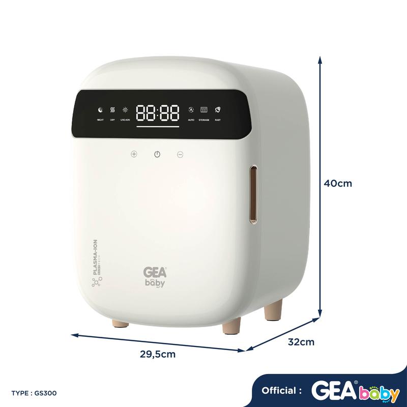 GEA BABY GS-300 Ultimate UVC Sterilizer & Dryer With Plasma Ion / Bottle Sterilizer & Dryer 4
