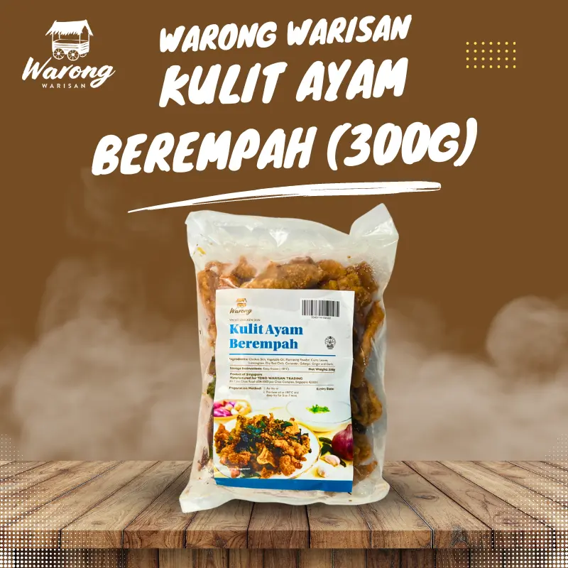 Warong Warisan Kulit Ayam Berempah (300g) [Frozen]