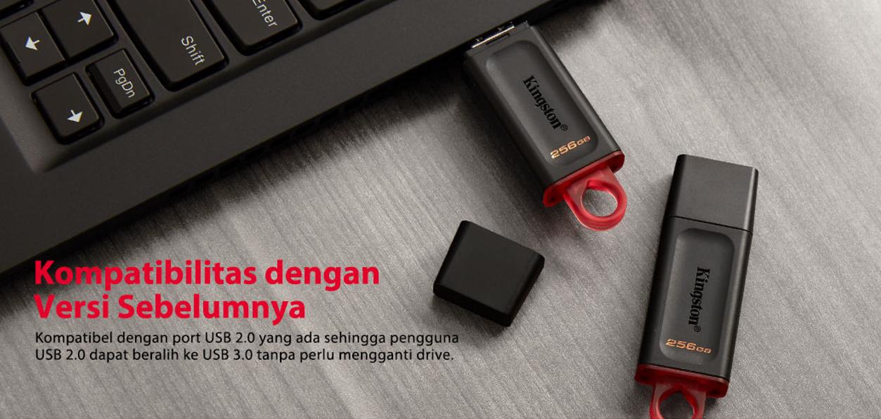 Kingston Flashdisk DTX 64GB 128GB 256GB USB 3.2 Flash Drive