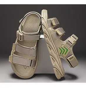 Sandal Gunung Pria Anti Slip Tali Adjustable Premium Quality Sendal Cowok Tidak Licin Hitam Coklat Casual 39-44 dengan Sol Kokoh dan Bahan Tahan Lama