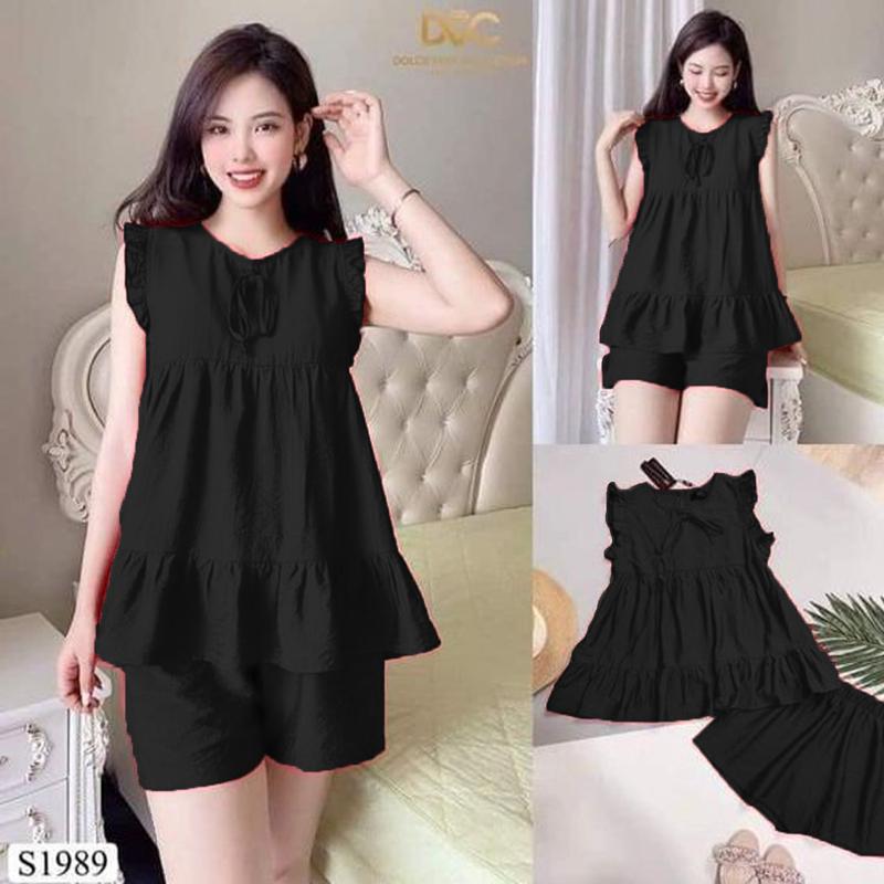 ONE SET STELAN BAJU SANTAI  pakaian wanita bisa untuk baju tidur juga Atasan Celana Fit Piyama 1