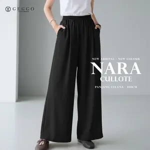 GEGGO - NARA Kulot Bawahan Wanita Loosepant bahan Katun Syakila