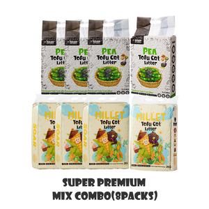 SOAR  Premium Tofu Cat Litter Mix Millet Combo (8packs)