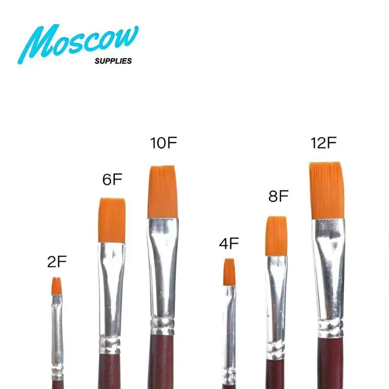 Kuas Lukis Flat set isi 3pcs 0