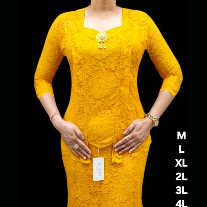 Setelan Kebaya Brokat/Set Renda Rok Panjang 7