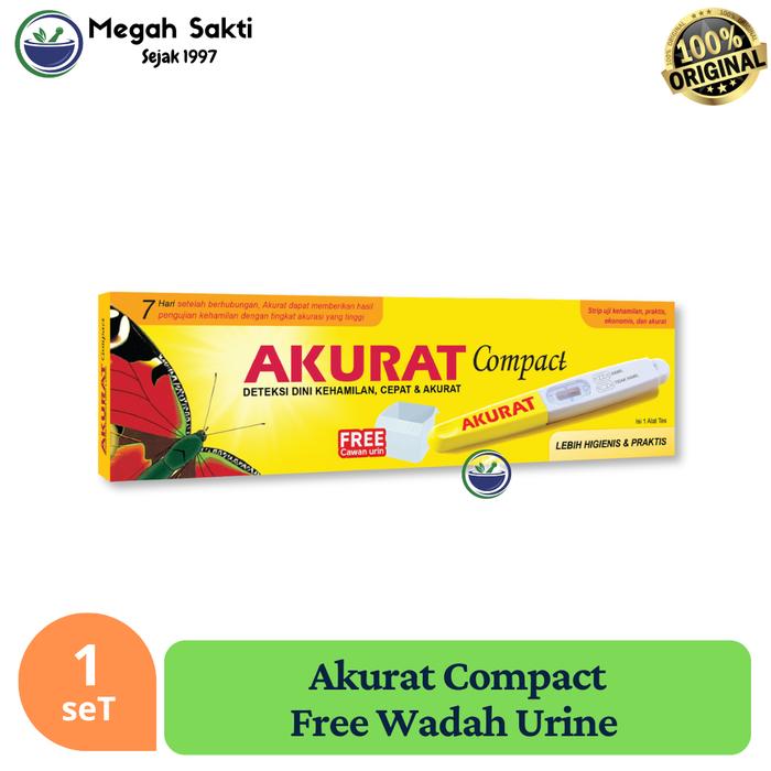 Gambar Akurat Compact - Alat Test Uji Kehamilan Pribadi Praktis - Not Specified dari Megah Sakti Pharmacy Kota Medan Tokopedia