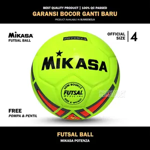 Bola Futsal Grade Original Size 4 Mikasa Potenza Press | 100% Real Pict | Ball | Indoor | Outdoor Pompa