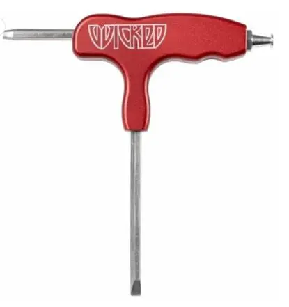 Wicked Hardcore Multi Allen Key Tool Red