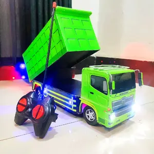 Truk Mainan Dump Jungkit Remot_Miniatur mainan anak remot control Bak Mesin