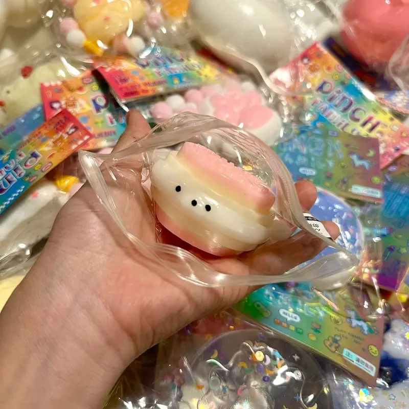 taba squishy mainan pencet pinch paw skuisi super squeezy lembut stress relief 3