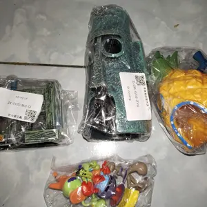 Miniatur Resin Spongebob – Set 6 pcs untuk Dekorasi Akuarium Unik kayu rumah aquarium